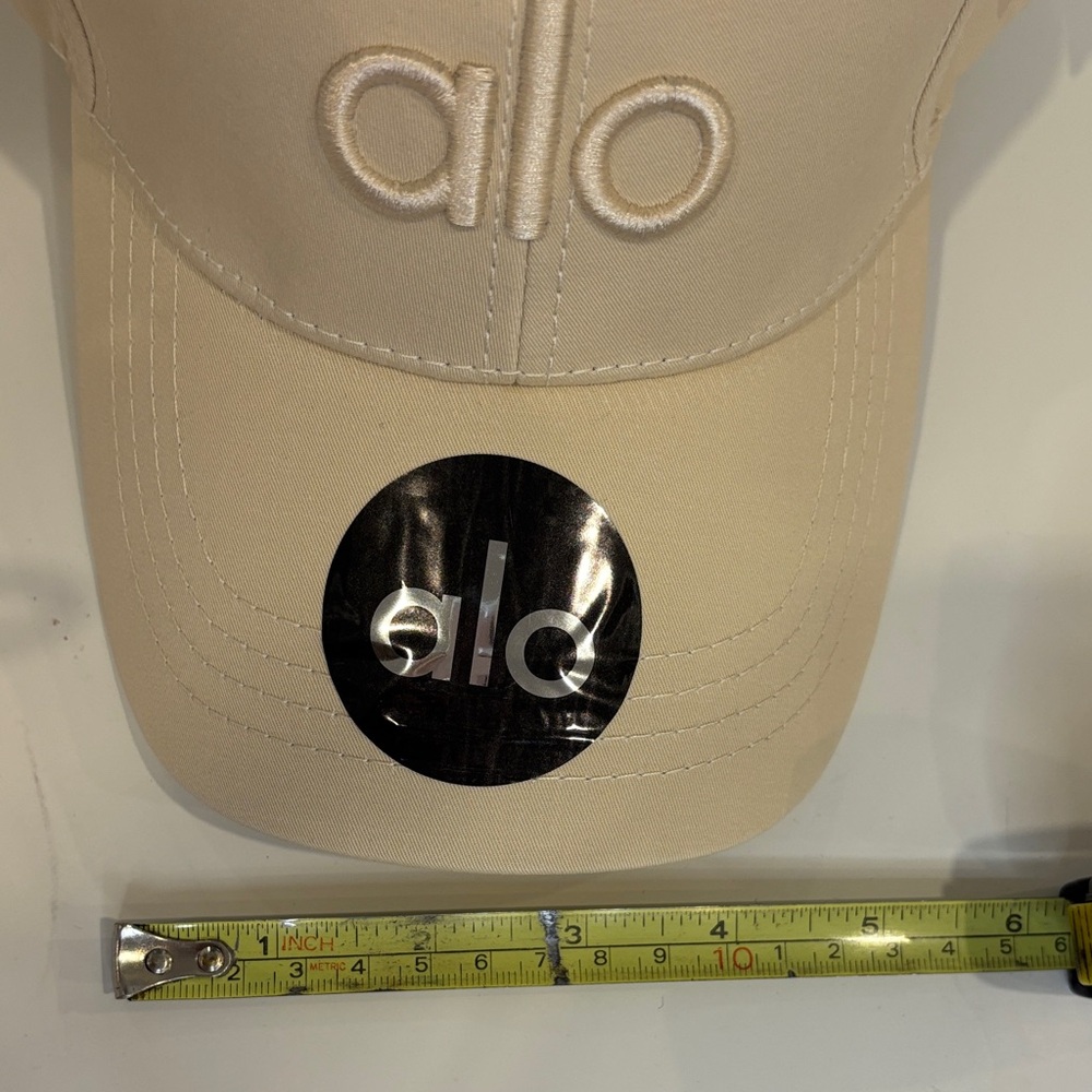 *ALO off duty Style Hat – Cream Embroidered Logo NWT 0326 - Picture 8 of 9